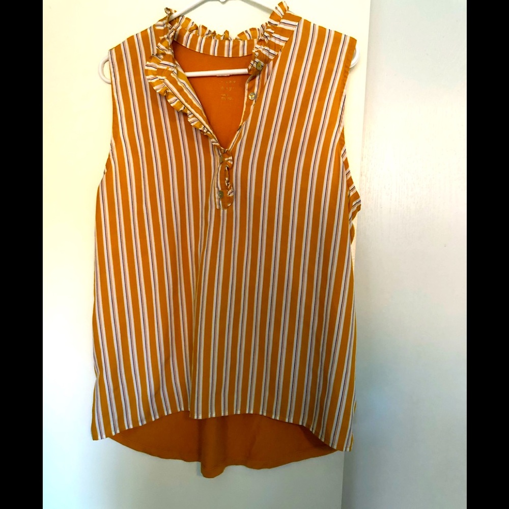 Yellow striped top